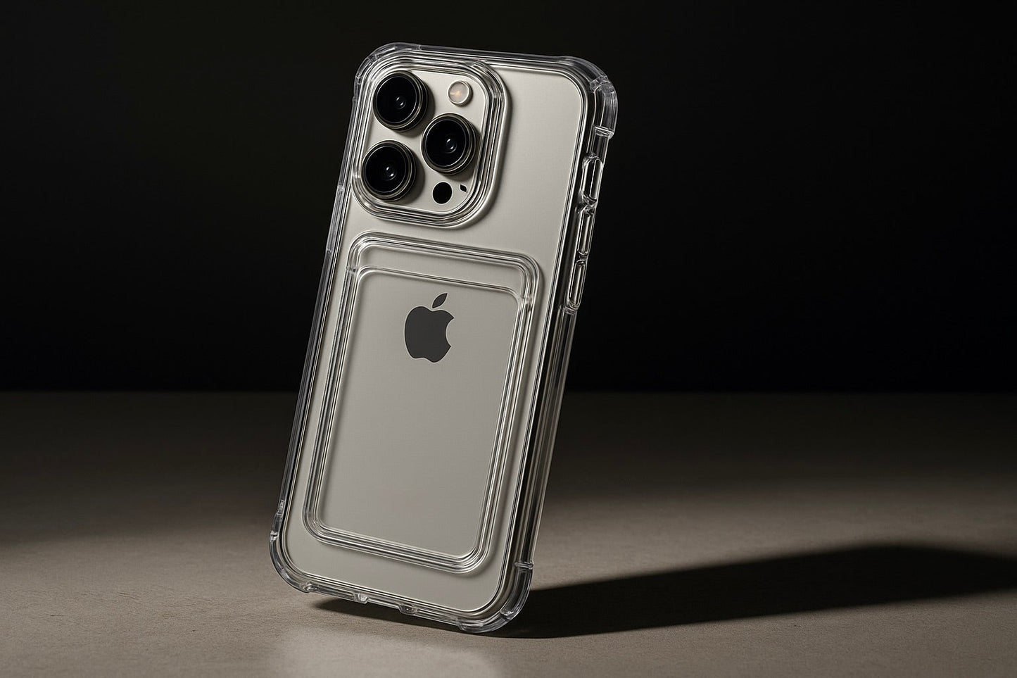 Coque Transparente Premium avec Porte-Cartes Intégré